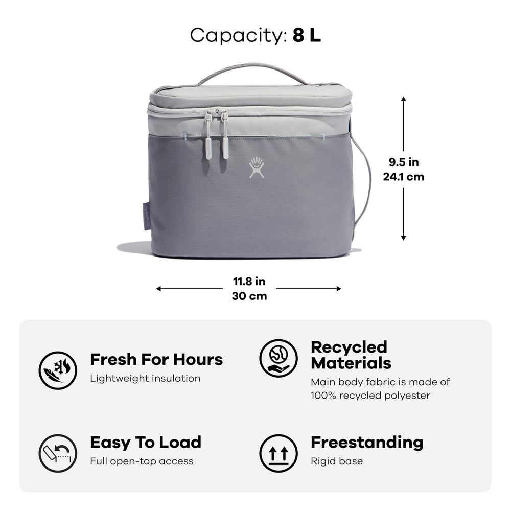 Hydro Flask sac avec poche extérieure et fermeture zippée, rangement organisé