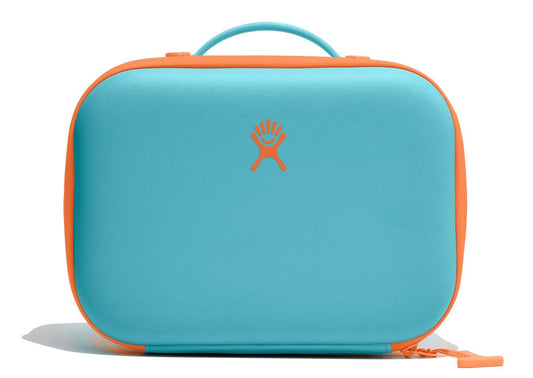Hydro Flask lunch box face ouverte montrant rangement spacieux et organisation pratique