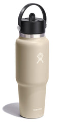 Hydro Flask gourde ouverte avec glaçons, conservation du froid visible