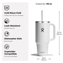 Hydro Flask poignée en gros plan illustrant confort et prise sûre