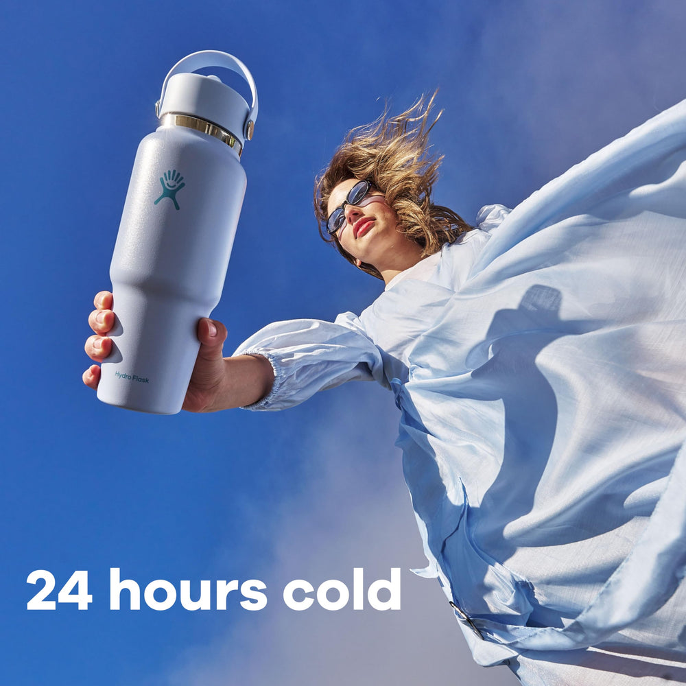 Hydro Flask coupe montrant acier inoxydable et isolation TempShield