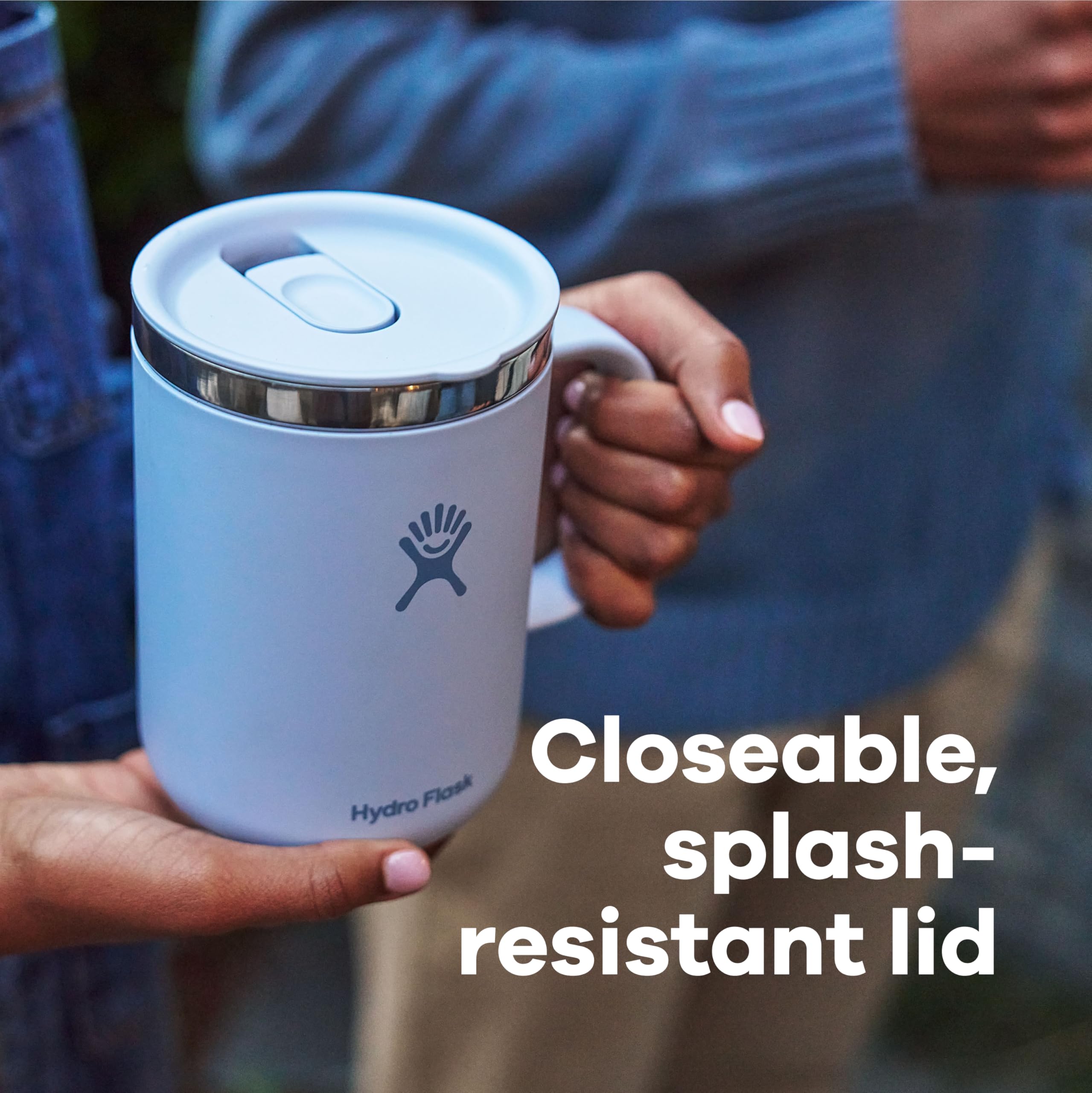 Hydro Flask profil acier inox et revêtement soft-touch anti-dérapant