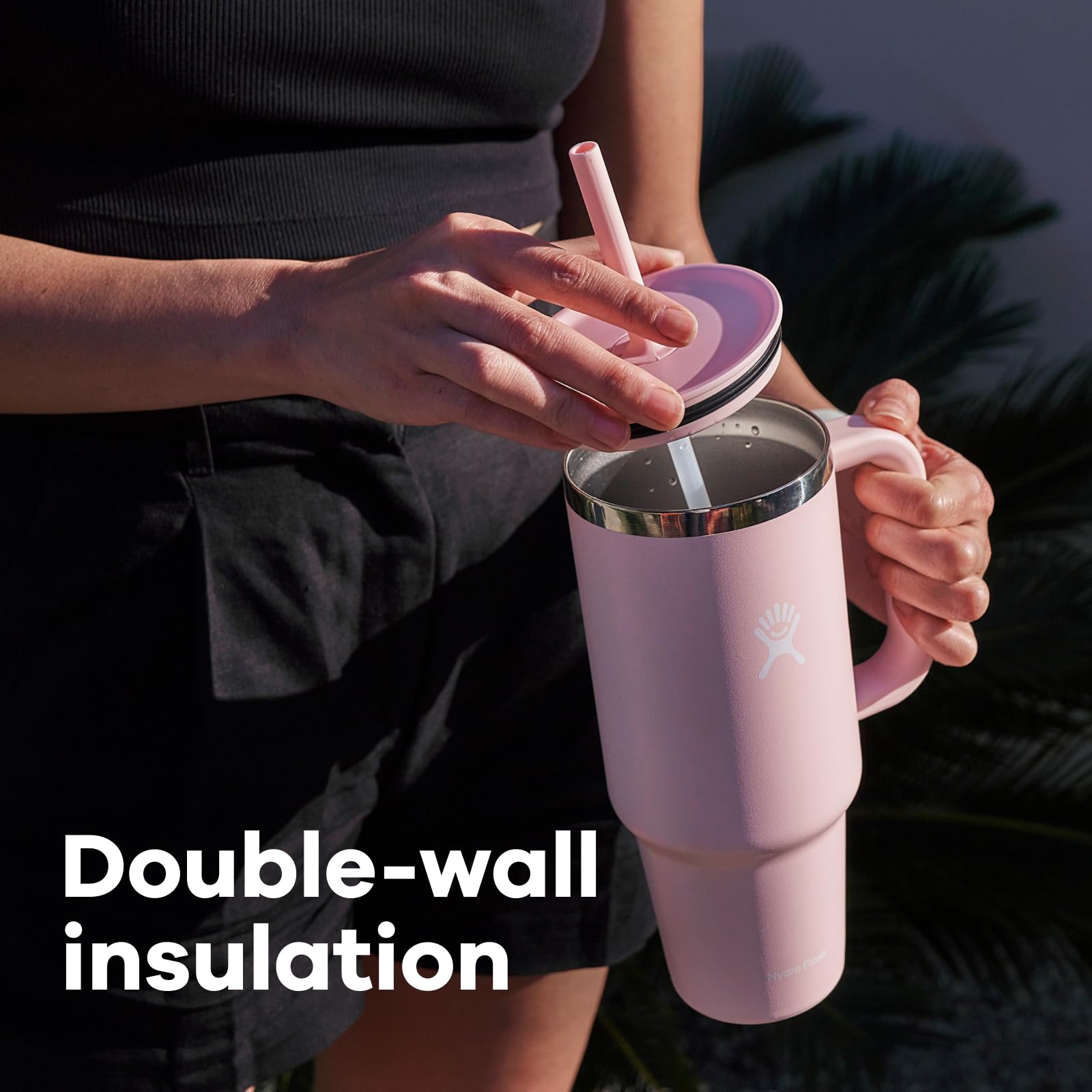Hydro Flask extérieur sans condensation montrant prise sûre et propreté
