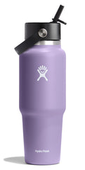 Hydro Flask Travel Water Bottle face montrant design compatible porte-gobelet et tenue sécurisée