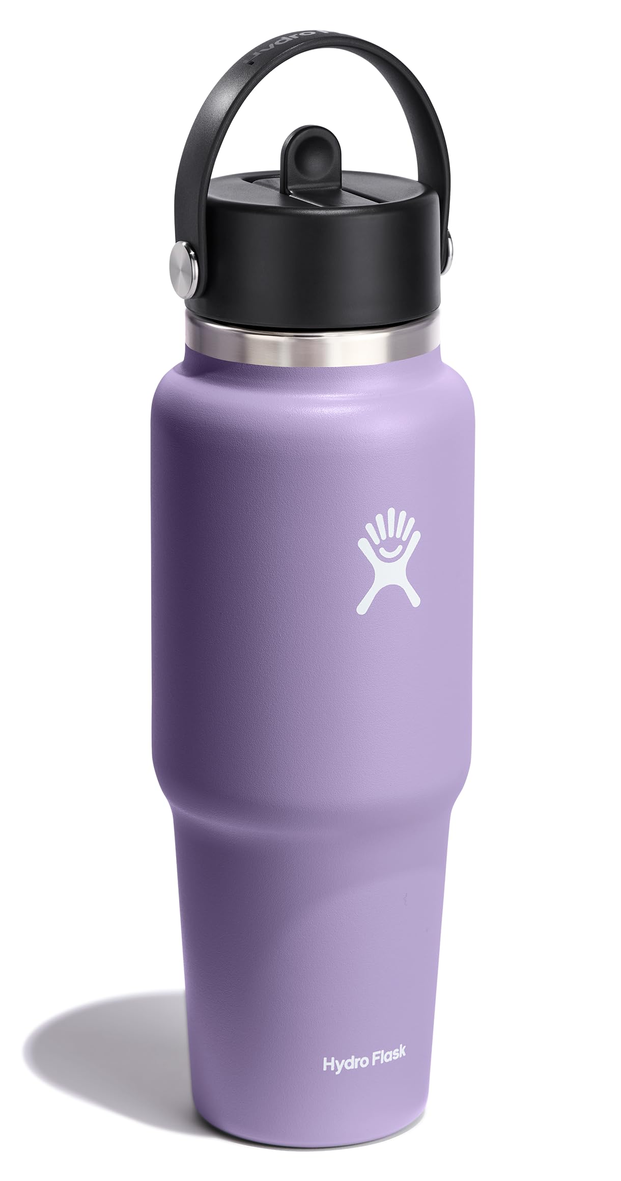 Vue intérieure du goulot Hydro Flask montrant acier inoxydable pur pour goût intact