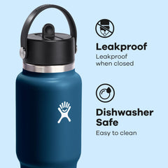 Hydro Flask installé dans porte-gobelet de voiture pour usage en déplacement