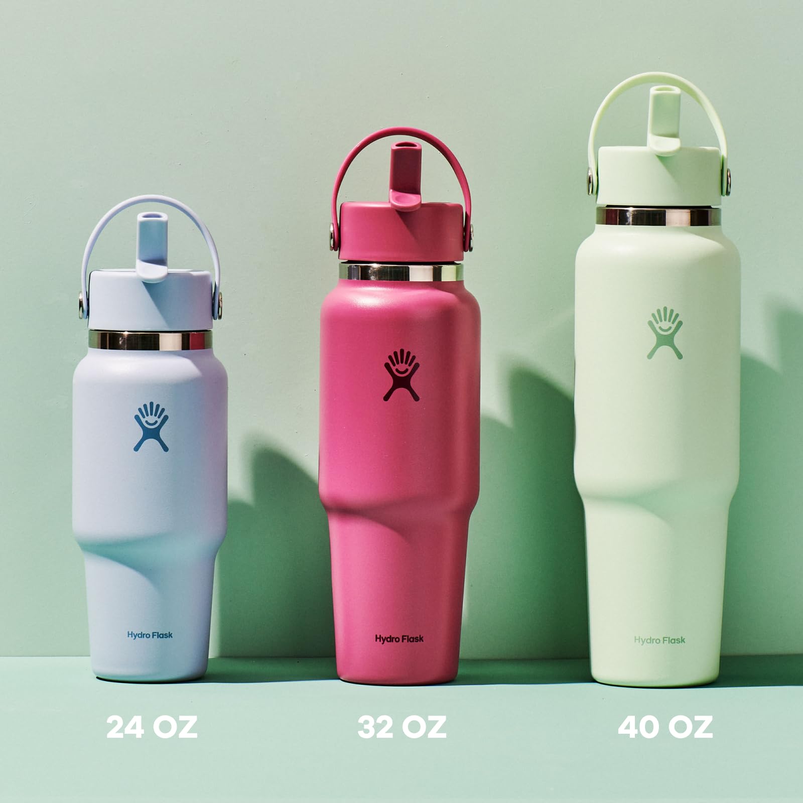 Hydro Flask étiquette capacité 32 oz informant volume pour longue journée