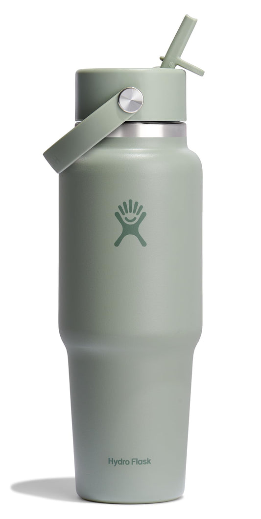 Hydro Flask face avant couleur agave montrant design élégant et portabilité