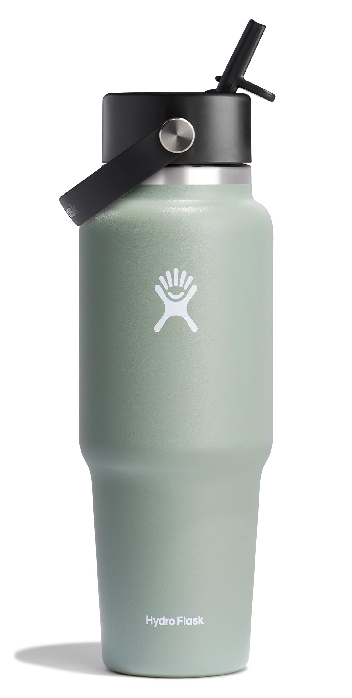 Hydro Flask face avant couleur agave montrant design compatible porte-gobelet et maintien du froid