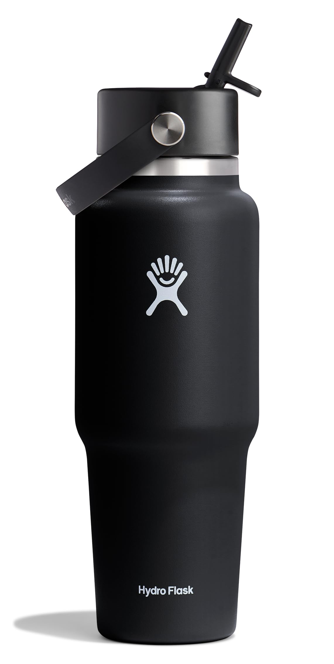 Hydro Flask packaging avant montrant le design et la compatibilité porte-gobelet