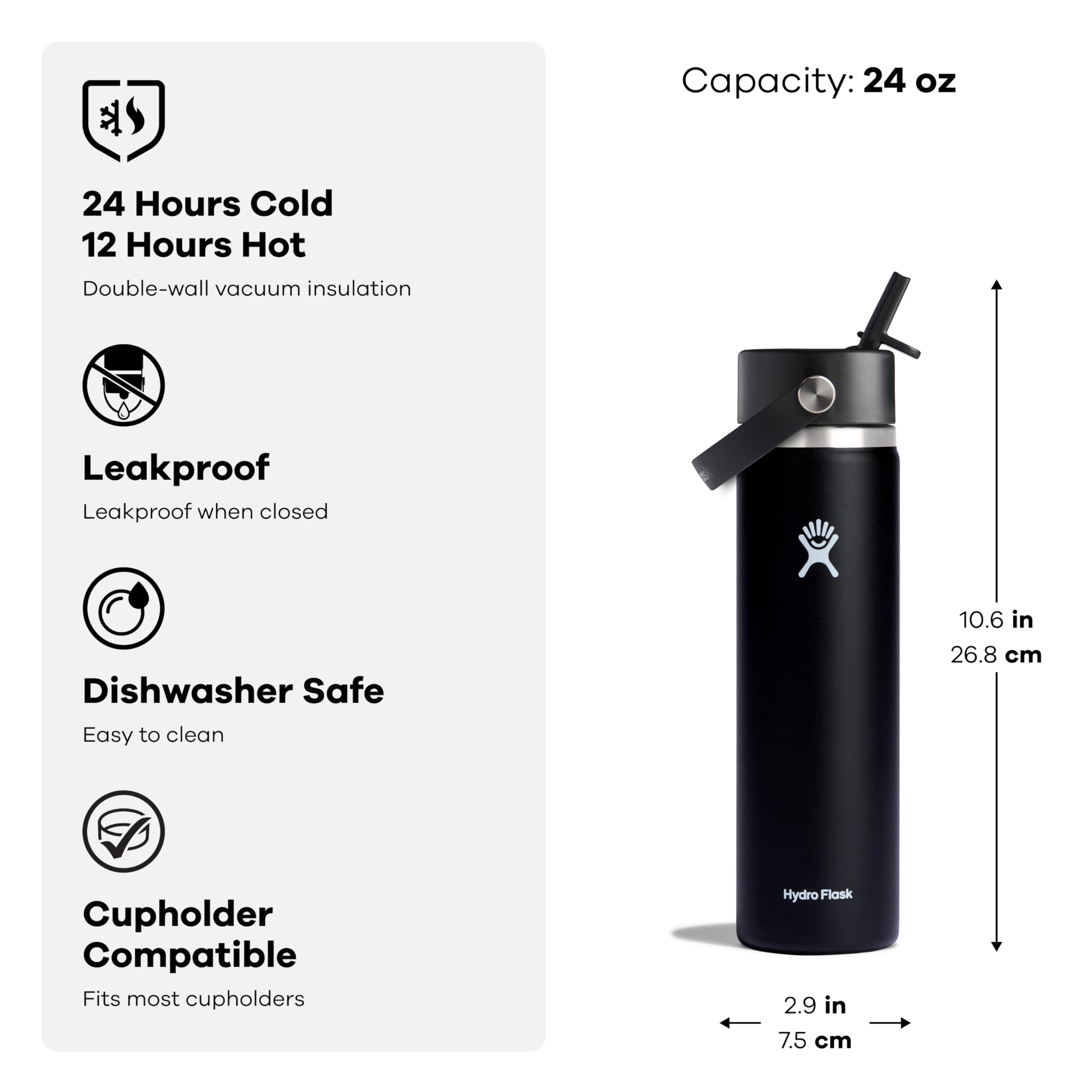 Hydro Flask dans porte-gobelet de voiture, compatibilité et praticité en déplacement