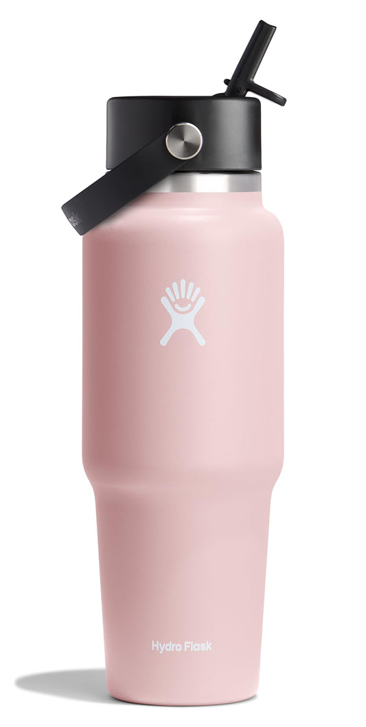Hydro Flask vue avant montrant design compatible porte-gobelet et maintien de la température