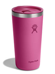 Hydro Flask tumbler inséré dans porte-gobelet de voiture pour trajets sûrs