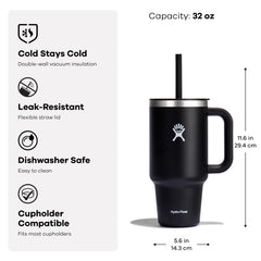 Hydro Flask couvercle et paille flexibles pour boire sans renverser