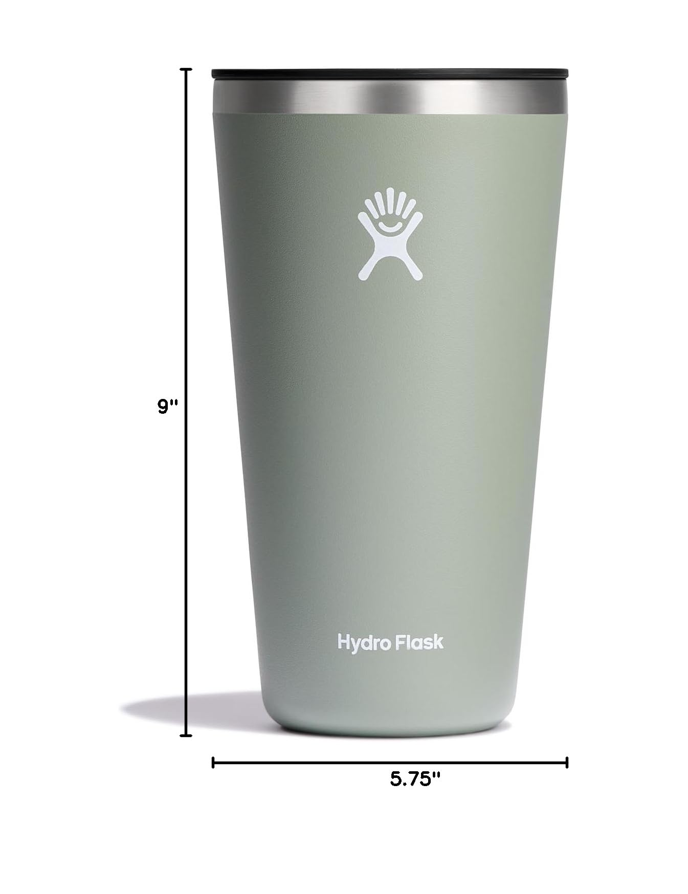 Hydro Flask couvercle pression gros plan montrant l'étanchéité et l'usage pratique