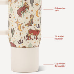 HydroJug Coffee Traveler couvercle flip soft-touch empêchant les fuites en déplacement