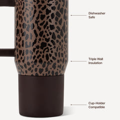 HydroJug couvercle soft-touch fermé garantissant transport sans fuite