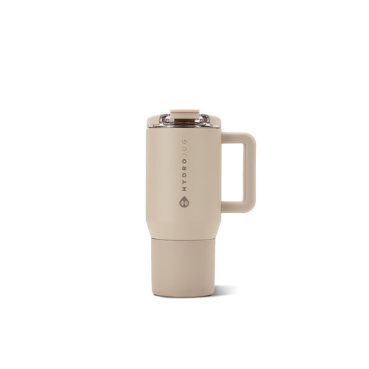 HydroJug vue avant du mug dune, design pratique pour transport
