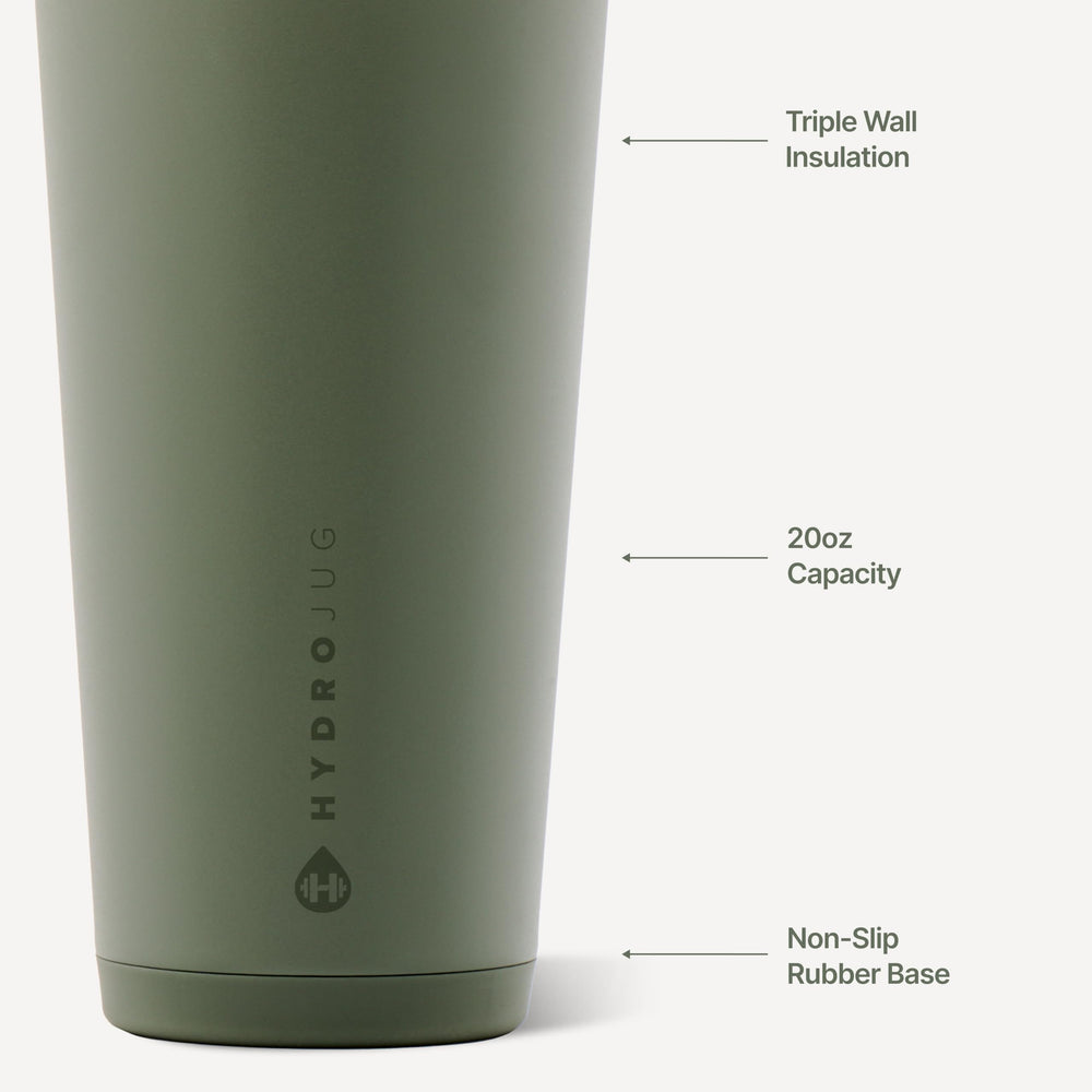 HydroJug couvercle soft-touch et paille flexible, facilité de boisson nomade