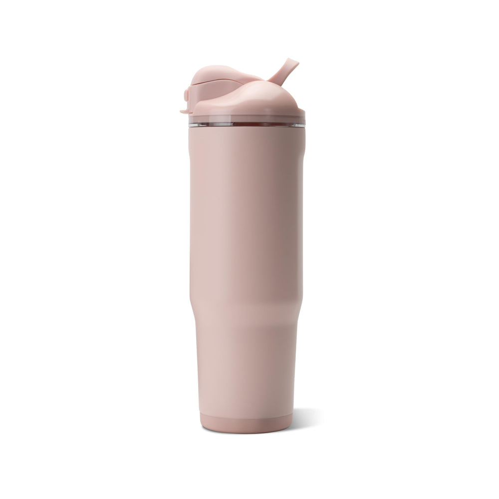 HydroJug couvercle double montrant paille souple et embout chug pratiques