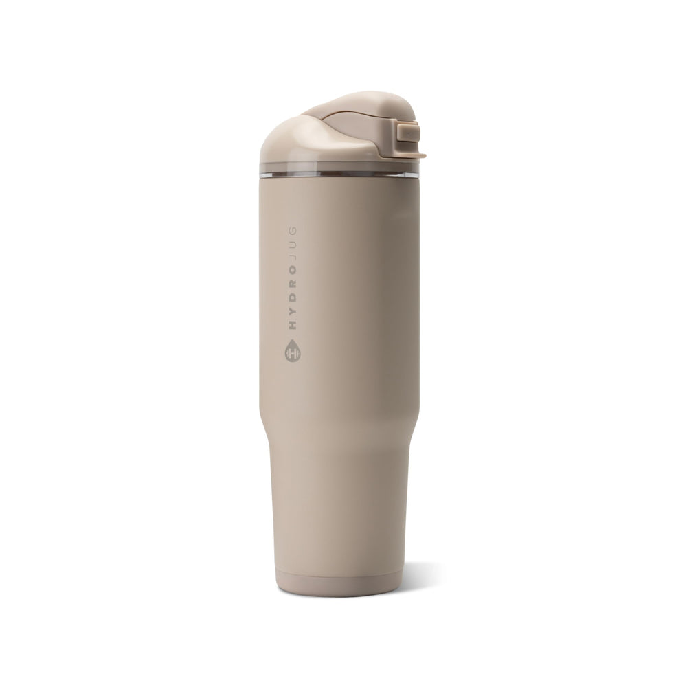HydroJug vue de face 32oz dune montrant la capacité et le design