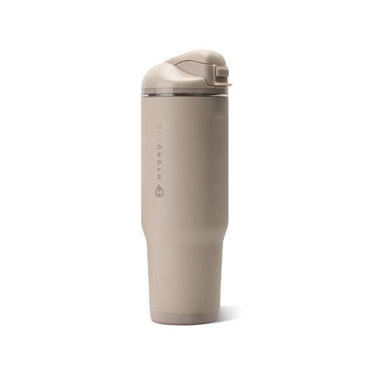 HydroJug vue de face 32oz dune montrant la capacité et le design