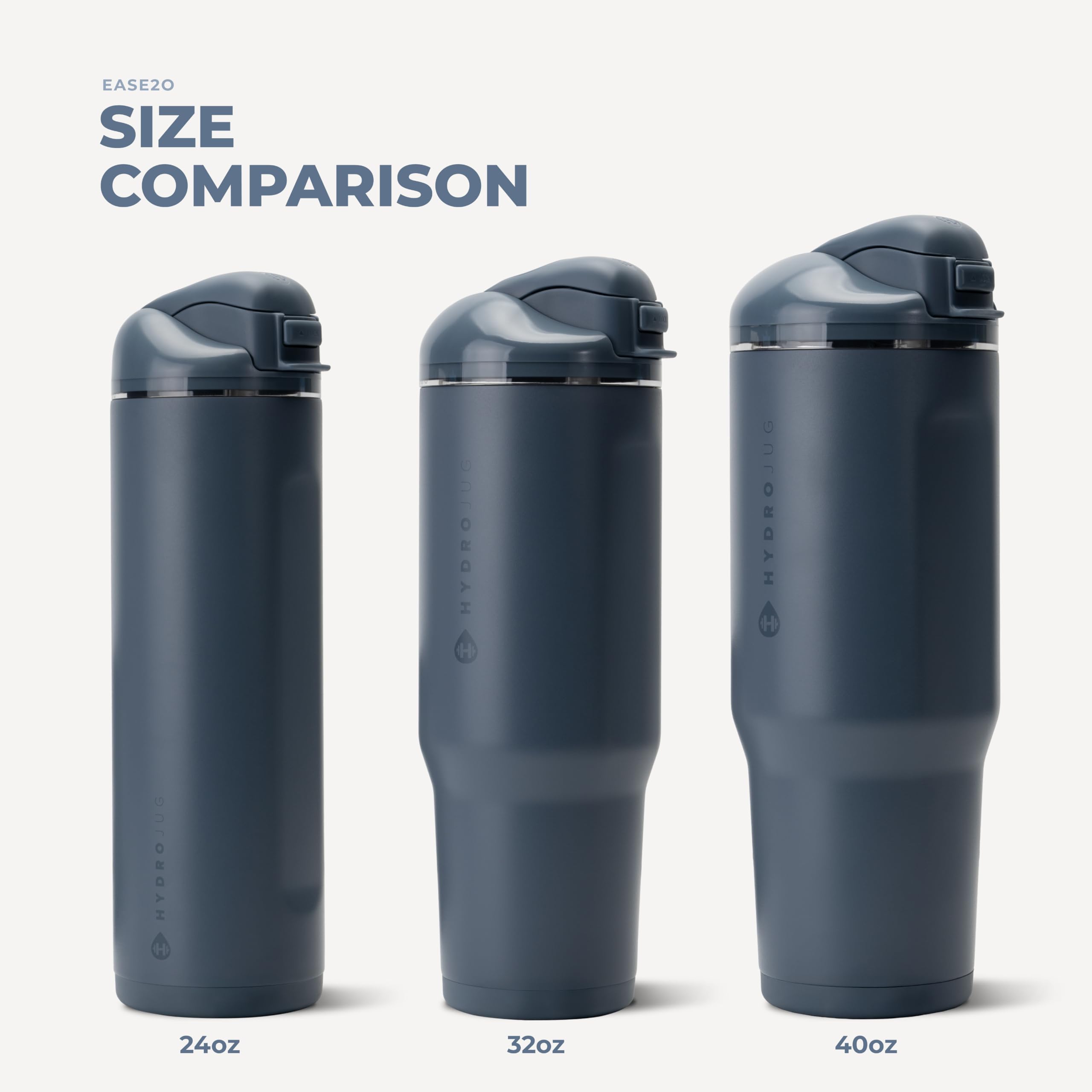 HydroJug Ease2o fenêtre de niveau visible, aide à suivre vos remplissages instantanément