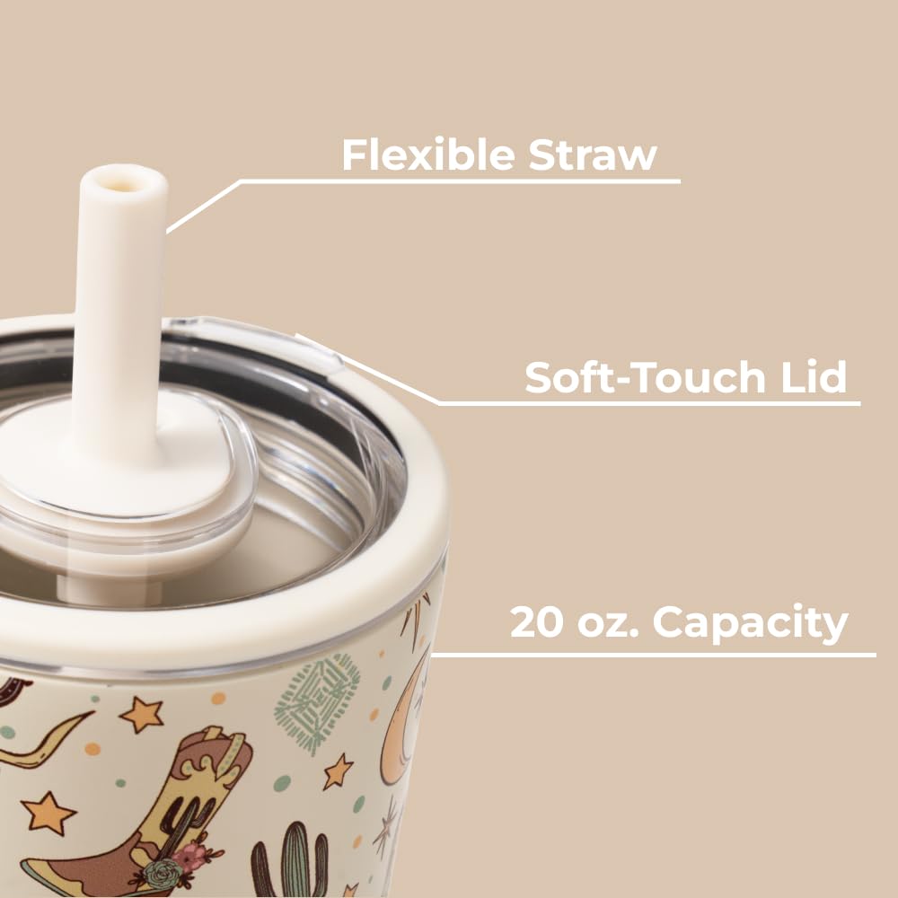 HydroJug couvercle soft-touch avec paille flexible pour boire aisément