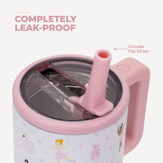 HydroJug Traveler poignée souple en gros plan, prise facile pour enfants