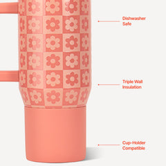HydroJug bouchon à paille rabattable, ouverture simple et anti-fuite