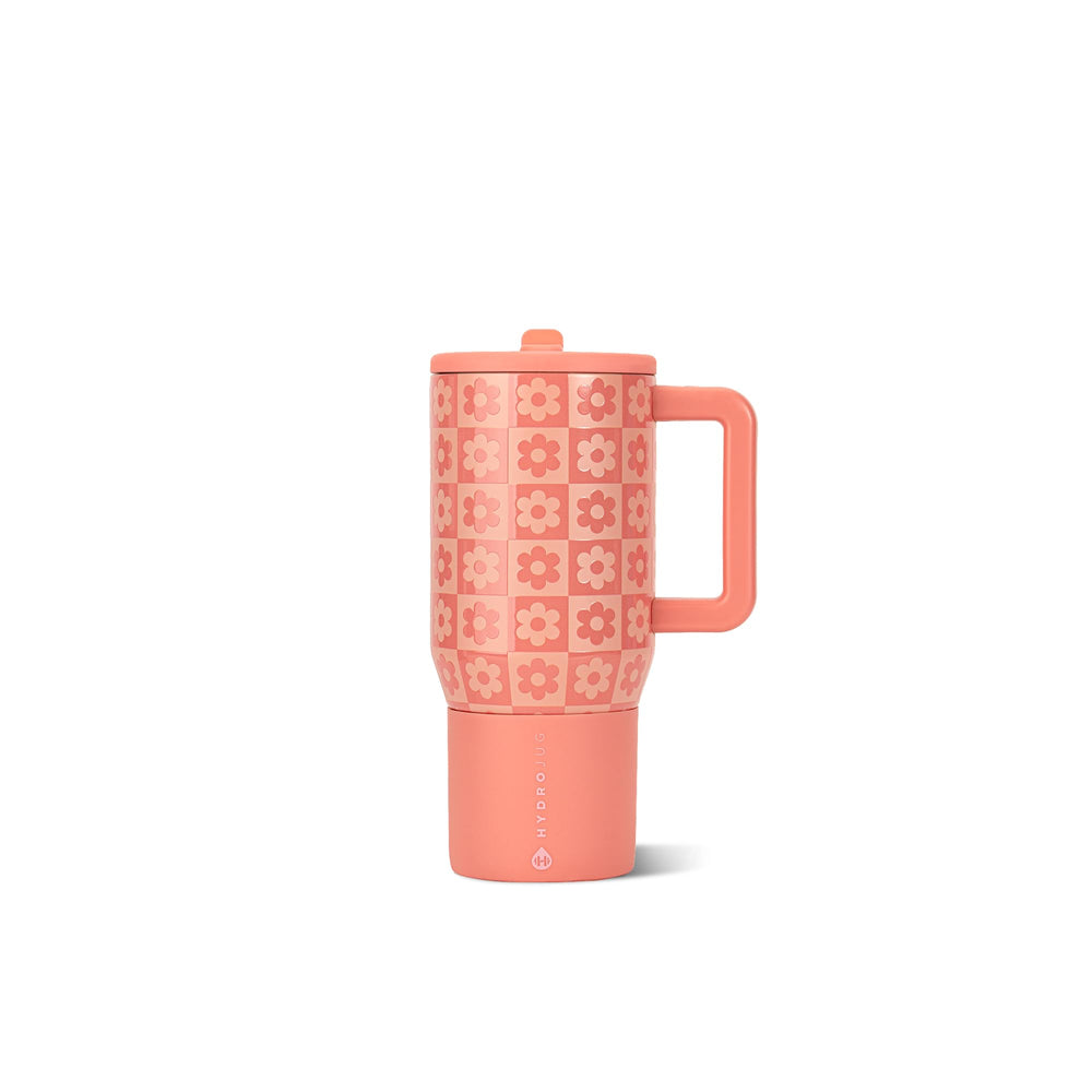 HydroJug gourde face Daisy Checkers, design ludique et identifiable