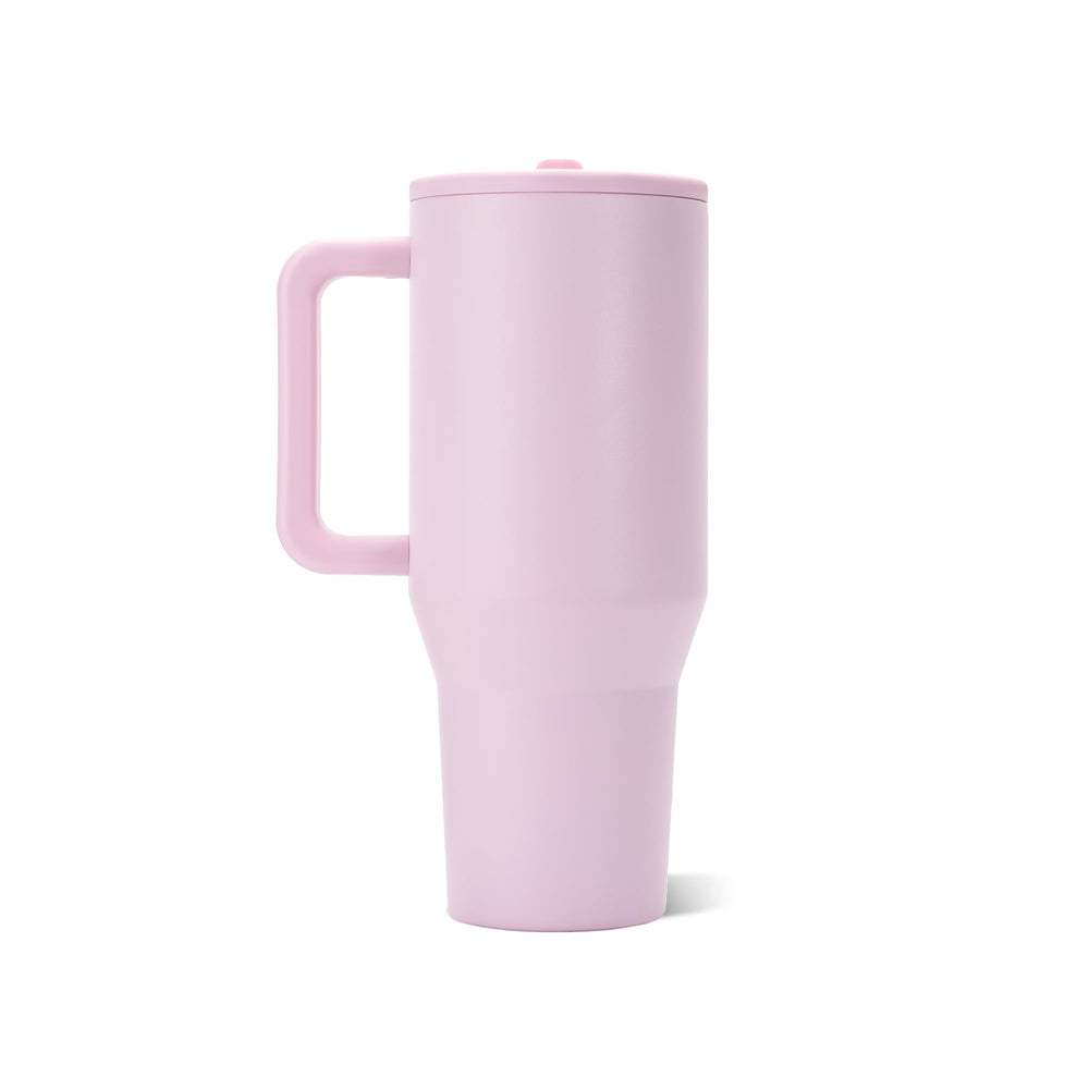 HydroJug Traveler anse et paille rabattable pour prise facile