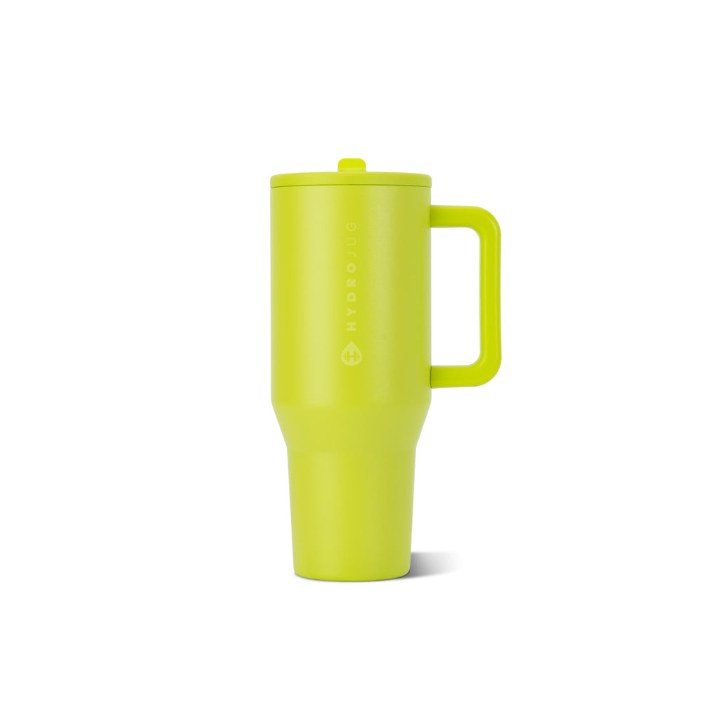 HydroJug Traveler face avant montrant le couvercle étanche et design pratique