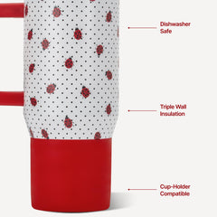 HydroJug Traveler paille rabattable ouverte, HydroJug pratique pour boire sans renverser