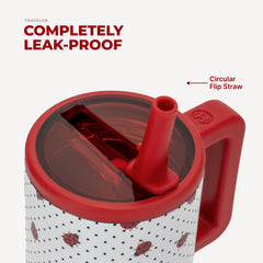HydroJug Traveler à côté d'une règle pour comparer la taille et la capacité 20oz