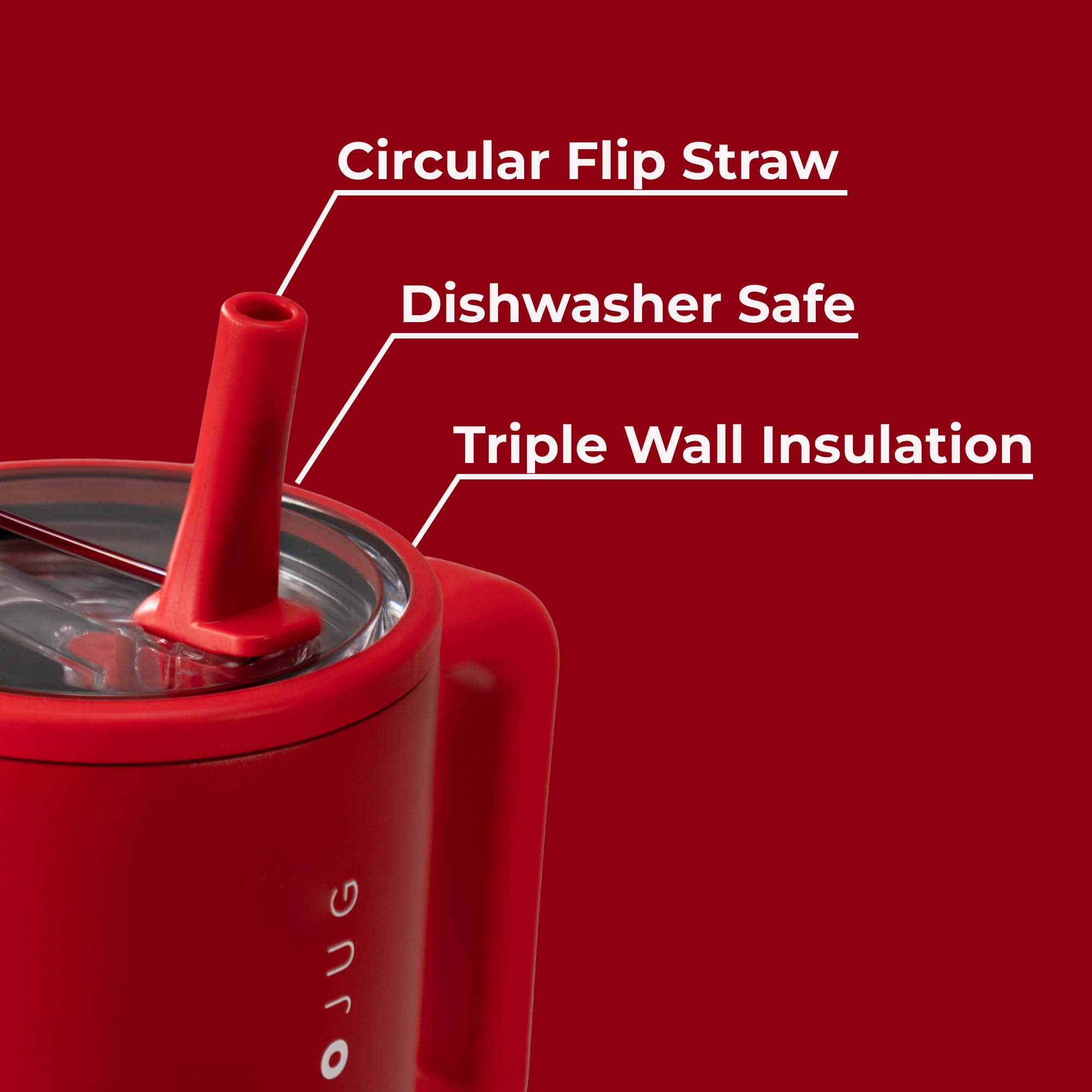 HydroJug Traveler paille flip-up ouverte HydroJug pour boire facilement