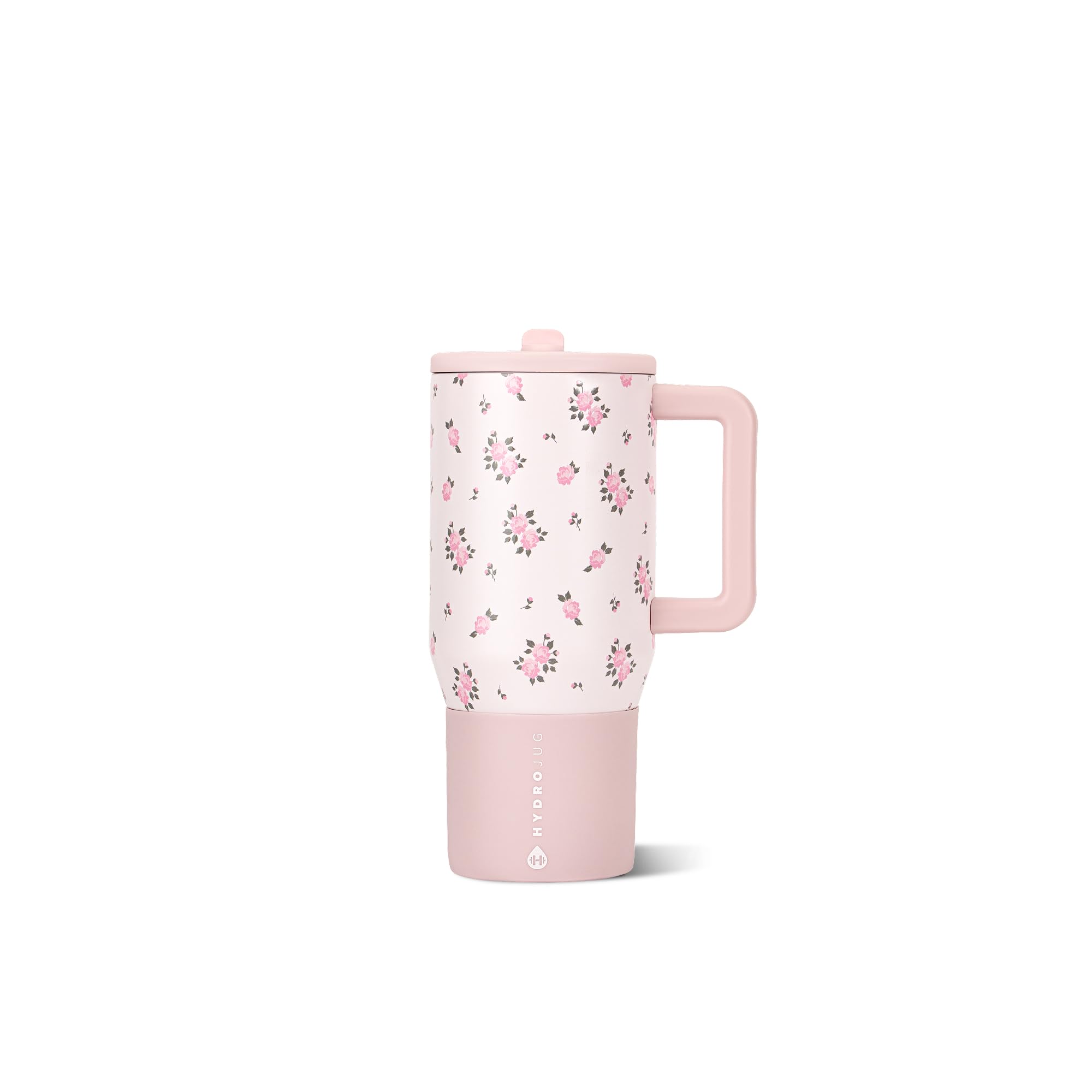 HydroJug Wildrose vue de face montrant design et poignée pratique