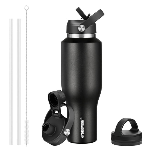 HYDROWION gourde face avant montrant capacité 40 oz et design compact