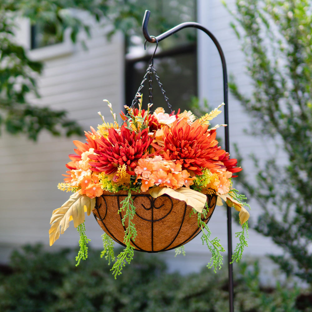 HyeFlora panier suspendu sur balcon apportant couleur sans entretien