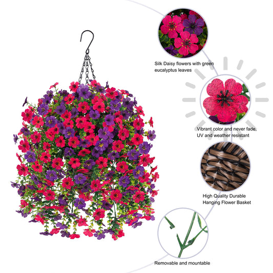 HyeFlora gros plan sur marguerites artificielles montrant texture réaliste et durabilité