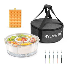 HYLCWTH face avant de la Snackle Box montrant le couvercle étanche et sa coiffure pratique
