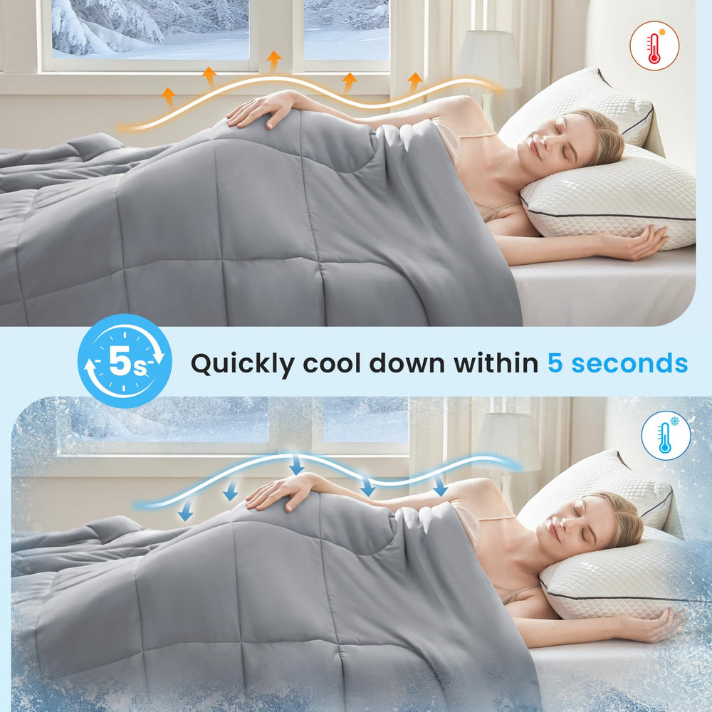 HYLEORY couette en usage sur lit offrant confort frais nocturne
