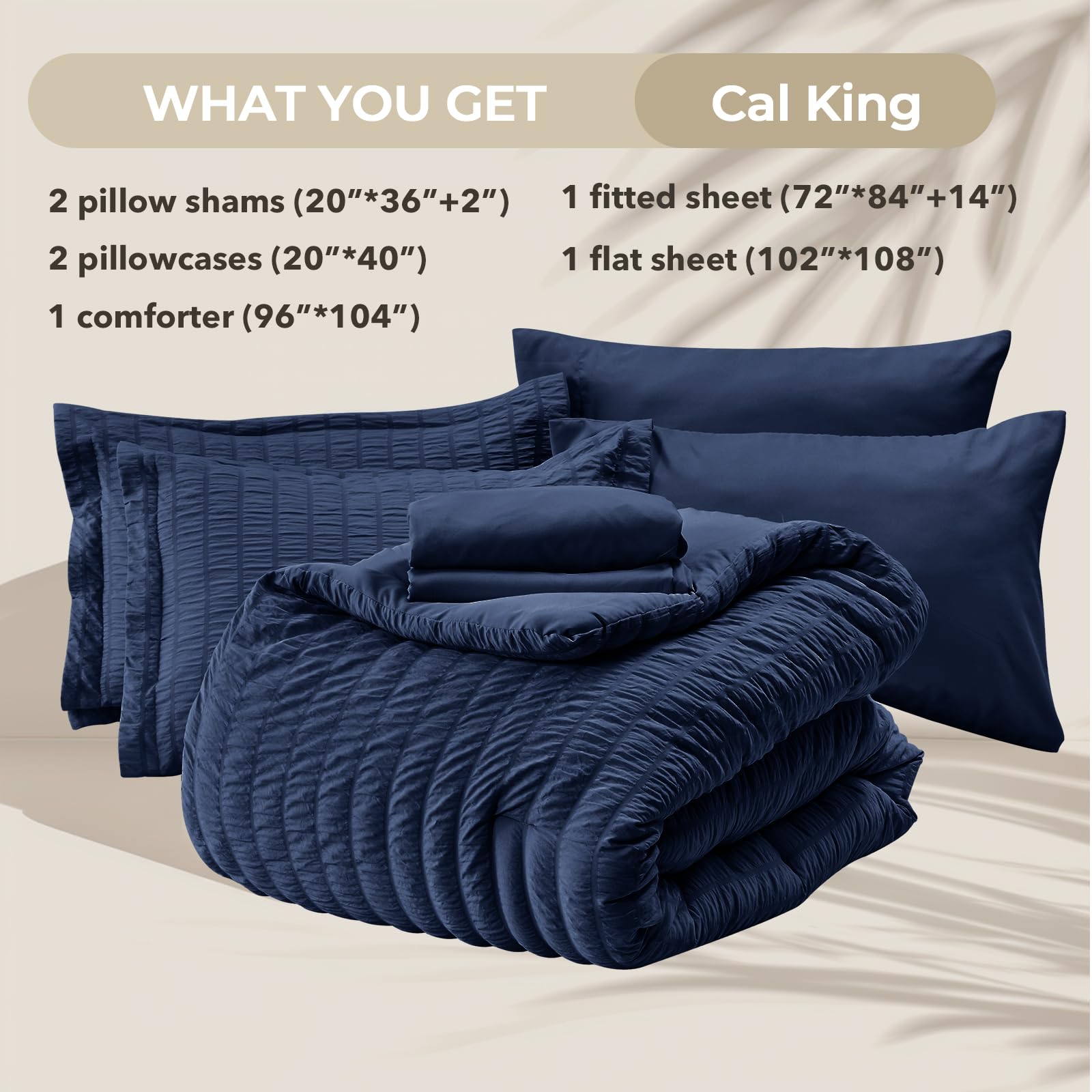 HYMOKEGE comparaison de taille California King montrant couverture généreuse