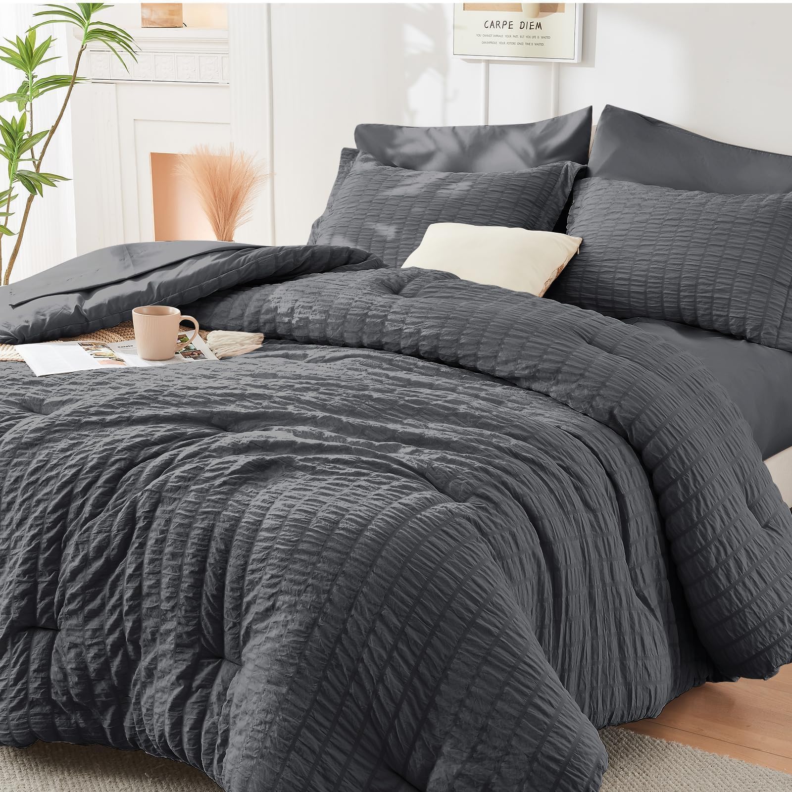 HYMOKEGE couette California King vue face apporte confort moelleux