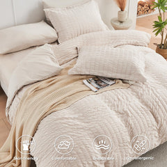 HYMOKEGE couette gonflée sur lit California King offrant confort moelleux