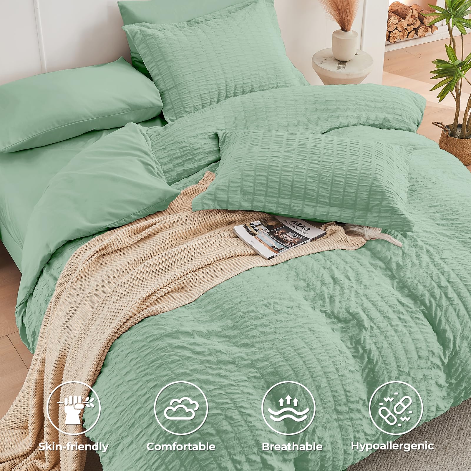 HYMOKEGE détail du gonflant de la couette offrant confort moelleux