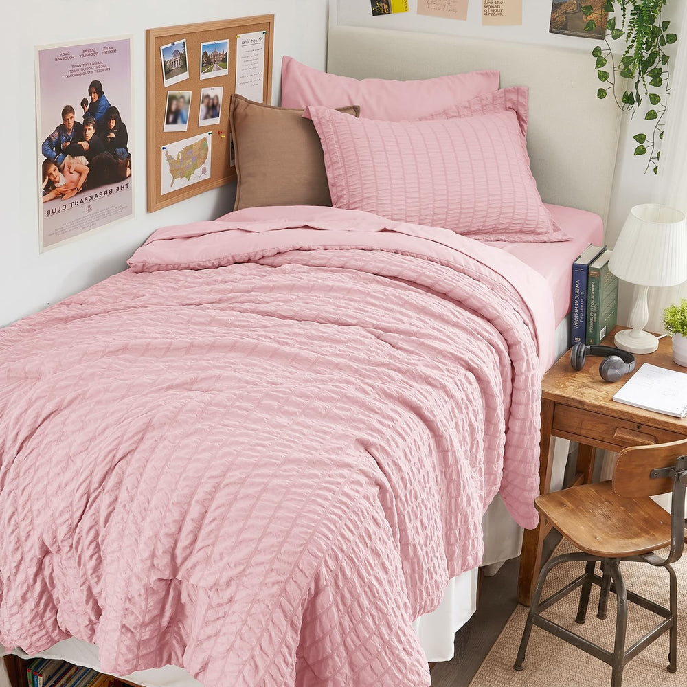 HYMOKEGE parure face avant montrant la couette rose et charme visuel