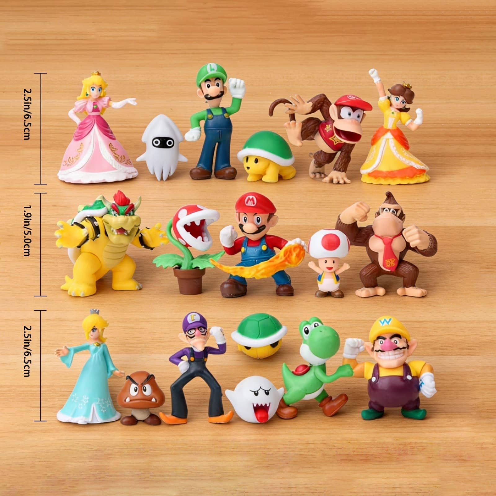 HYOIIO figurine Mario gros plan montrant détails et finition résistante