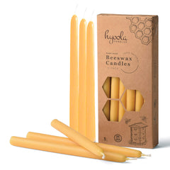 Hyoola bougies avant pack montrant douze bougies dorées, élégantes et prêtes à l’emploi