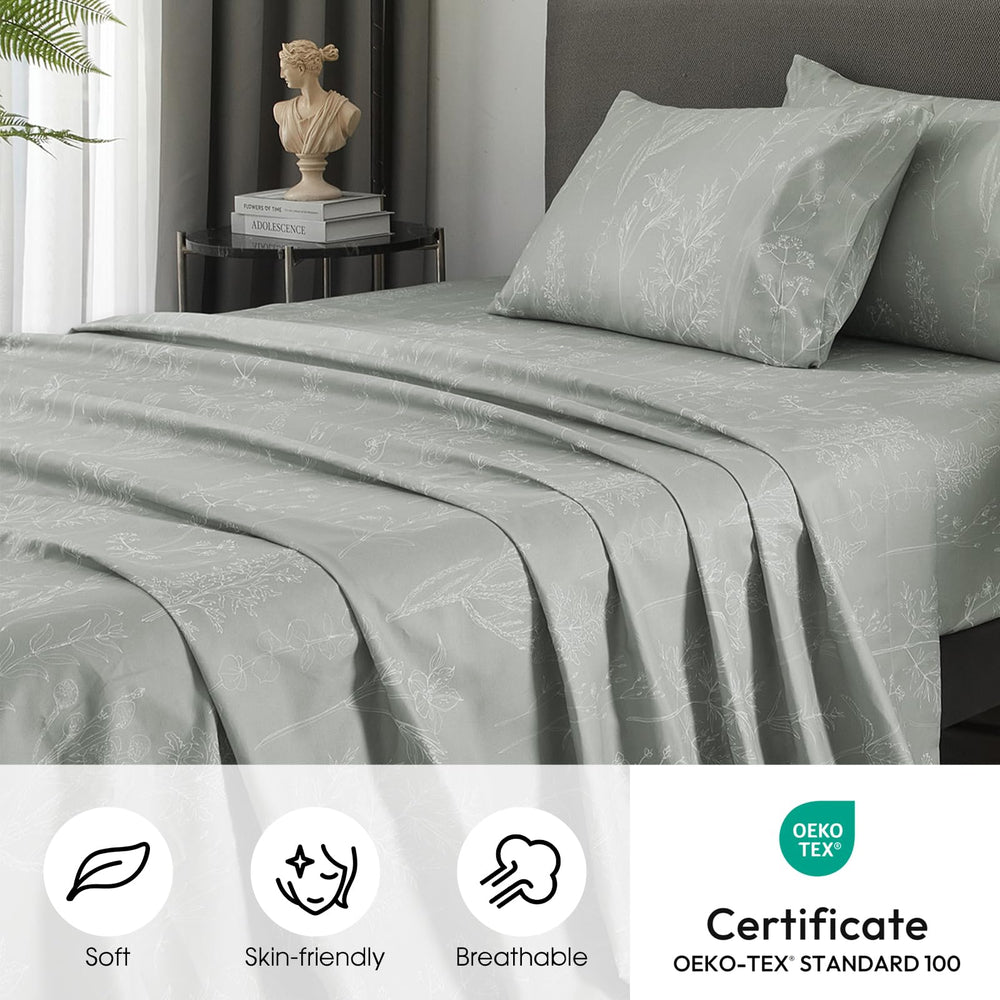 HYPREST gros plan microfibre 1800 fils montrant texture douce et durable